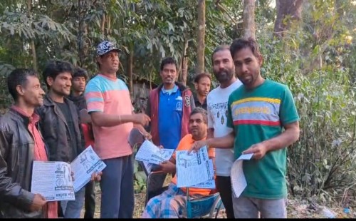 নোয়াজিশপুর ইউনিয়নে বিএনপির ডোর টু ডোর প্রচারণা